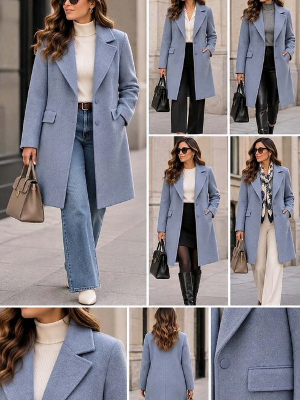 Women's Blue Style Coat